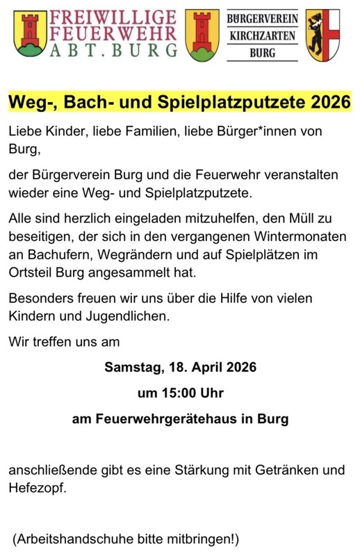 Bachputzete 2026